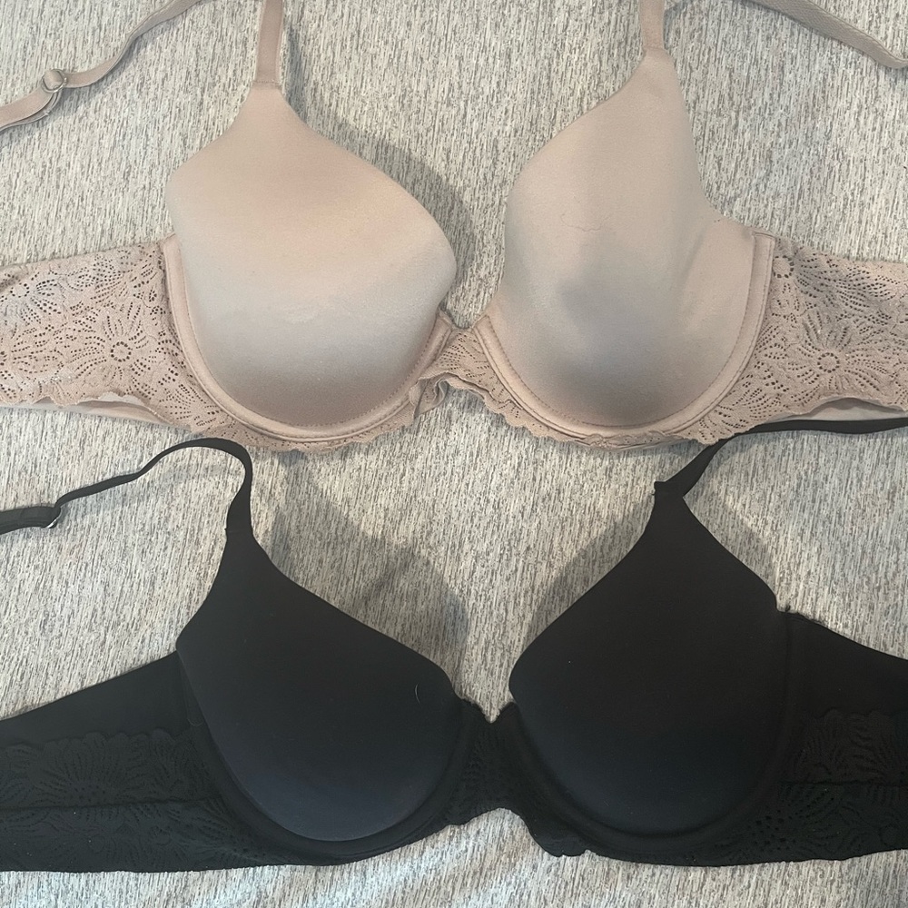 aerie sunnie lace bras set of 2 size 34c